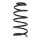 Fahrwerksfeder-Set vorne Schraubenfeder 317mm SPIDAN für SEAT LEON (1M1)