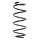 Suspension spring set front coil spring 263mm SPIDAN for SMART FORTWO Coupe