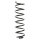 Suspension spring set rear coil spring 387mm SPIDAN for AUDI A4 B5