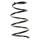 Suspension spring set front coil spring 341mm SPIDAN for RENAULT MEGANE I