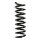 Suspension spring set rear coil spring 322mm SPIDAN for MERCEDES C KLASSE
