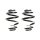 Fahrwerksfeder-Set hinten Schraubenfeder 224mm SPIDAN für BMW 3 Cabriolet