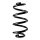 Suspension spring set rear coil spring 247mm SPIDAN for SMART FORTWO Coupe