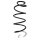 Suspension spring set front coil spring 426mm SPIDAN for CITROËN C4 CACTUS