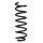 Suspension spring set front coil spring 361mm SPIDAN for MERCEDES C KLASSE W205