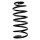 Suspension spring set front coil spring 328mm SPIDAN for VW GOLF IV