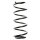 Suspension spring set front coil spring 352mm SPIDAN for OPEL ASTRA G