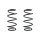 Suspension spring set front coil spring 298mm SPIDAN for OPEL VECTRA B