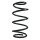 Suspension spring set front coil spring 298mm SPIDAN for OPEL VECTRA B