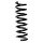 Suspension spring set rear coil spring 305mm SPIDAN for MERCEDES C KLASSE