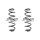 Fahrwerksfeder-Set hinten Schraubenfeder 333mm SPIDAN für SEAT LEON SC