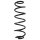 Suspension spring set rear coil spring 333mm SPIDAN for SEAT LEON SC