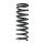 Suspension spring set rear coil spring 290mm SPIDAN for MERCEDES 190 W201