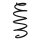 Suspension spring set front coil spring 350mm SPIDAN for HONDA CIVIC VIII