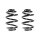 Suspension spring set rear coil spring 235mm SPIDAN for BMW 3 Touring