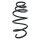 Suspension spring set front coil spring 350mm SPIDAN for OPEL INSIGNIA A