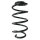 Suspension spring set front coil spring 350mm SPIDAN for FORD GALAXY III