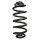 Suspension spring set rear coil spring 338mm SPIDAN for BMW X5 E70