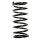 Suspension spring set rear coil spring 388mm SPIDAN for GALLOPER II