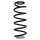 Suspension spring set rear coil spring 292mm SPIDAN for PEUGEOT RCZ 1.6