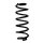 Fahrwerksfeder-Set hinten Schraubenfeder 301mm SPIDAN für SEAT LEON (5F1)
