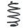 Suspension spring set rear coil spring 253mm SPIDAN for NISSAN LEAF ZE0