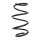 Suspension spring set front coil spring 318mm SPIDAN for BMW X1 F48