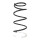 Suspension spring set front coil spring 398mm SPIDAN for FORESTER SG