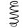 Suspension spring set front coil spring 418mm SPIDAN for PEUGEOT 508 SW