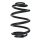 Fahrwerksfeder-Set hinten Schraubenfeder 247mm SPIDAN für OPEL MOKKA