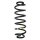 Fahrwerksfeder-Set hinten Schraubenfeder 358mm SPIDAN für VW PASSAT B6