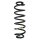 Suspension spring set rear coil spring 358mm SPIDAN for VW PASSAT B6