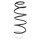 Suspension spring set front coil spring 388mm SPIDAN for CITROËN C2 JM