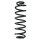Fahrwerksfeder-Set hinten Schraubenfeder 365mm SPIDAN für VW GOLF VI