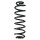 Suspension spring set rear coil spring 365mm SPIDAN for VW GOLF VI