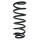 Suspension spring set rear coil spring 370mm SPIDAN for VOLVO XC70 I