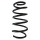 Suspension spring set front coil spring 304mm SPIDAN for OPEL MERIVA B