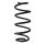 Suspension spring set front coil spring 342mm SPIDAN for VW SHARAN 7N1