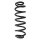Suspension spring set rear coil spring 361mm SPIDAN for VW PASSAT B8