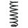Suspension spring set rear coil spring 350mm SPIDAN for OPEL VECTRA B