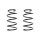 Fahrwerksfeder-Set vorne Schraubenfeder 318mm SPIDAN für TOYOTA COROLLA