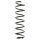 Suspension spring set rear coil spring 387mm SPIDAN for AUDI A4 B5