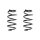 Suspension spring set front coil spring 298mm SPIDAN for AUDI A3 8P1