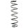Fahrwerksfeder-Set hinten Schraubenfeder 436mm SPIDAN für RENAULT LAGUNA II
