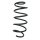 Suspension spring set front coil spring 328mm SPIDAN for FORD FIESTA V