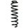 Fahrwerksfeder-Set hinten Schraubenfeder 340mm SPIDAN für OPEL INSIGNIA B