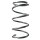 Suspension spring set front coil spring 350mm SPIDAN for CITROËN C4 AIRCROSS
