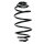 Fahrwerksfeder-Set hinten Schraubenfeder 325mm SPIDAN für OPEL ASTRA H