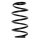 Suspension spring set front coil spring 310mm SPIDAN for VW TOURAN 1T1