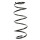 Suspension spring set front coil spring 393mm SPIDAN for FIAT PUNTO 188